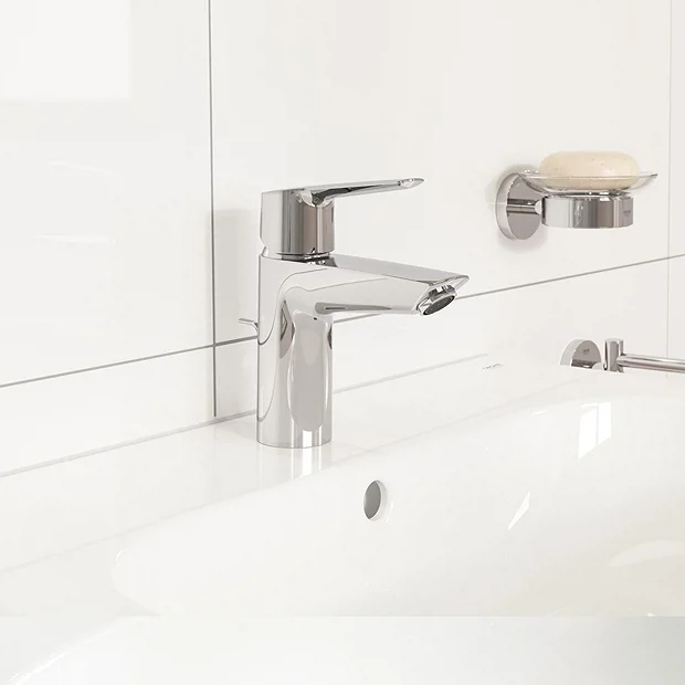 Grohe QuickFix Edge SilkMove ES S-Size Mono Basin Mixer With Pop-up Waste - Chrome 3 Grohe QuickFix Edge SilkMove ES S-Size Mono Basin Mixer With Pop-up Waste - Chrome - Image 3