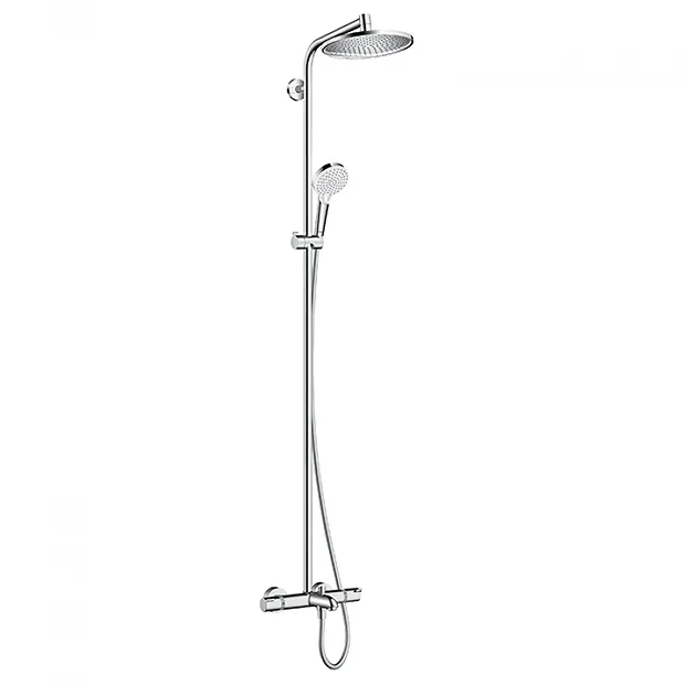 Hansgrohe Crometta S Showerpipe 240 1 Jet With Thermostatic Bath Mixer 2 Hansgrohe Crometta S Showerpipe 240 1 Jet With Thermostatic Bath Mixer - Image 2