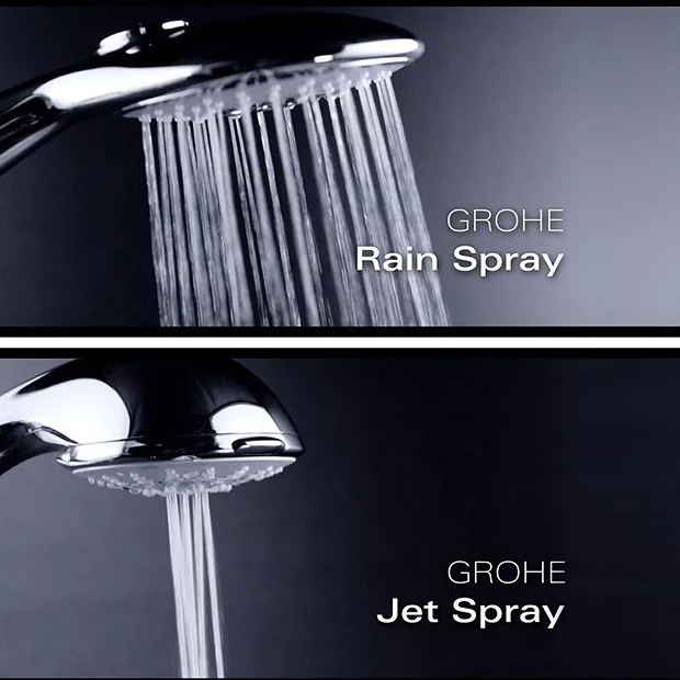 Grohe Grohtherm 1000 Thermostatic Shower Mixer Tap 1/2" With Shower Set 1 Grohe Grohtherm 1000 Thermostatic Shower Mixer Tap 1/2" With Shower Set