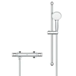 Grohe Precision Flow Thermostatic Shower Mixer 1/2" With Shower Set -Bathroom Supply Shop 34841000 d1