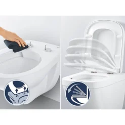Grohe Euro Soft Close Toilet Seat With Quick Release -Bathroom Supply Shop 39493000 d3