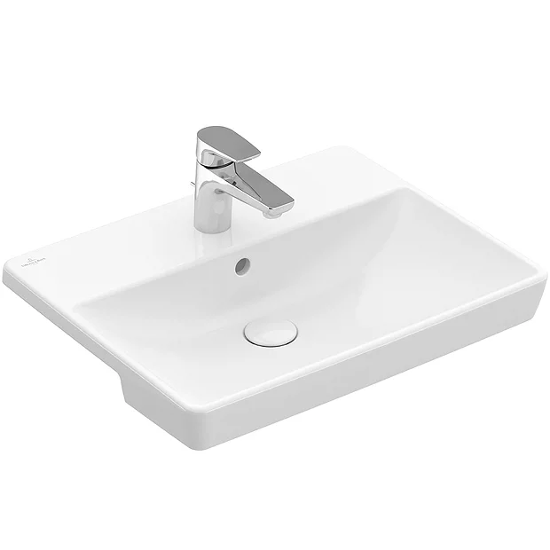 Villeroy & Boch Villeroy And Boch Avento 550 X 440mm 1TH Semi-Recessed Basin 1 Villeroy & Boch Villeroy And Boch Avento 550 X 440mm 1TH Semi-Recessed Basin