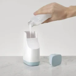 Joseph Joseph Slim Compact Soap Dispenser - White/Blue -Bathroom Supply Shop 70503 d3