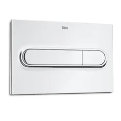 Roca PL1 Dual Flush Plate For Concealed Cisterns - Chrome