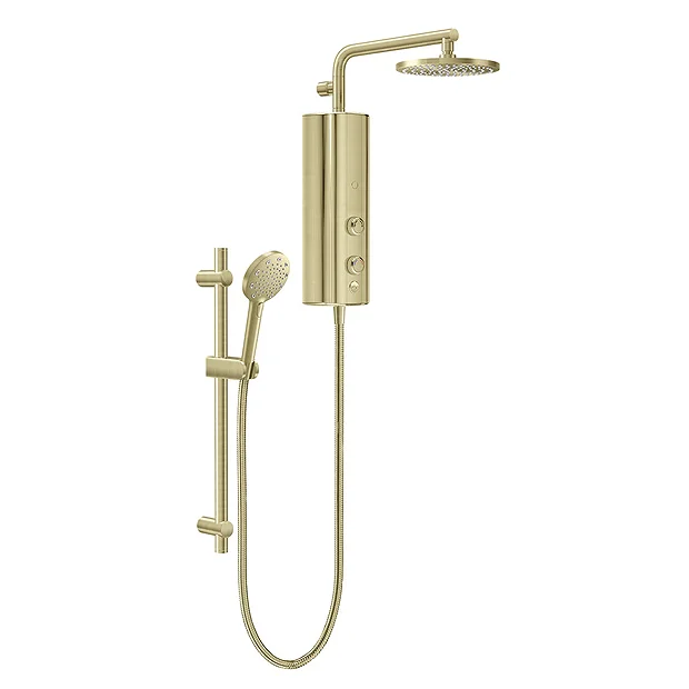 AQUAS AquaMax Flex Manual Smart 9.5KW Brushed Brass Electric Shower 2 AQUAS AquaMax Flex Manual Smart 9.5KW Brushed Brass Electric Shower - Image 2