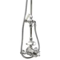 Hudson Reed Twin Shower Valve With Victorian Grand Rigid Riser Kit - Chrome 8 Hudson Reed Twin Shower Valve With Victorian Grand Rigid Riser Kit - Chrome -Bathroom Supply Shop a3099am312newd22