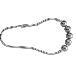 Croydex 12 Chrome Ball Shower Curtain Rings 9 Croydex 12 Chrome Ball Shower Curtain Rings -Bathroom Supply Shop ak141641ai3