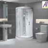 AquaLusso - Alto 80 - 800 X 800mm Quadrant Steam Shower - Polar White