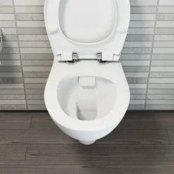 VitrA - Arkitekt Short Projection Wall Hung Pan With Seat -Bathroom Supply Shop arkspwhwcai1