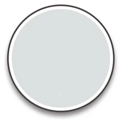 Arezzo Matt Black 800mm Round LED Illuminated Anti-Fog Bathroom Mirror 6 Arezzo Matt Black 800mm Round LED Illuminated Anti-Fog Bathroom Mirror -Bathroom Supply Shop arzim10mb d1