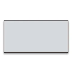 Arezzo Matt Black Square Edge Framed Bathroom Mirror - 1400 X 500mm -Bathroom Supply Shop az147mb d1