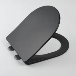 Arezzo Matt Black Rimless Back To Wall Toilet Incl. Soft Close Seat -Bathroom Supply Shop az233pmb d1