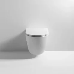 Arezzo Matt White Rimless Wall Hung Toilet Incl. Soft Close Seat -Bathroom Supply Shop az233wmw d3
