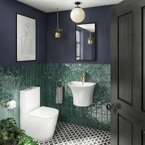 Arezzo Curved Ceramic One Piece Wall Hung Basin 1TH - 540mm Wide 3 Arezzo Curved Ceramic One Piece Wall Hung Basin 1TH - 540mm Wide - Image 3