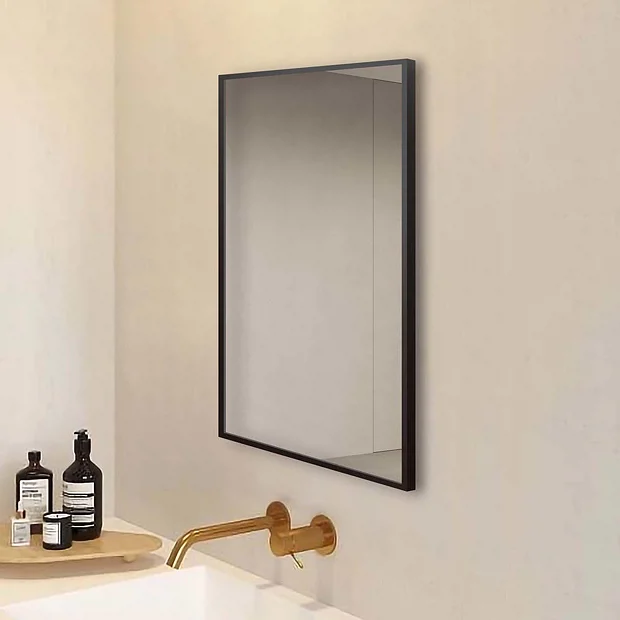 Arezzo Matt Black Square Edge 700 X 500 Mirror 1 Arezzo Matt Black Square Edge 700 X 500 Mirror