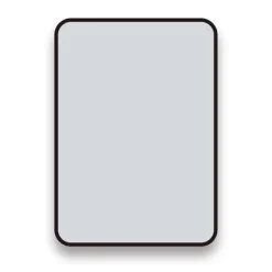 Arezzo Matt Black 700 X 500 Rectangular Mirror -Bathroom Supply Shop az57mb d4