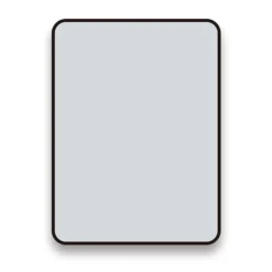 Arezzo Matt Black 800 X 600 Rectangular Mirror 5 Arezzo Matt Black 800 X 600 Rectangular Mirror -Bathroom Supply Shop az68cvmb d1