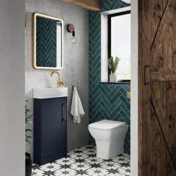 Arezzo 700 X 500mm Brushed Brass LED Touch Sensor Mirror + Anti-Fog