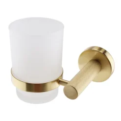 Arezzo Industrial Style Brushed Brass 4-Piece Bathroom Accessory Pack