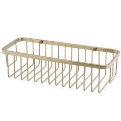 Arezzo Brushed Brass 300mm Wire Shower Basket -Bathroom Supply Shop azbbs29nd1
