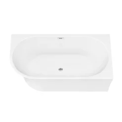 Arezzo 1500 X 750 Modern Curved Corner Bath 9 Arezzo 1500 X 750 Modern Curved Corner Bath -Bathroom Supply Shop azc15 n d2