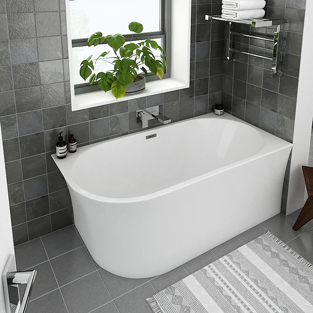 Arezzo 1500 X 750 Modern Curved Corner Bath 2 Arezzo 1500 X 750 Modern Curved Corner Bath - Image 2