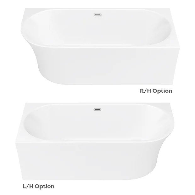 Arezzo 1700 X 750 Modern Curved Corner Bath 4 Arezzo 1700 X 750 Modern Curved Corner Bath - Image 4
