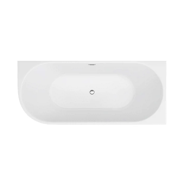 Arezzo 1700 X 750 Modern Curved Corner Bath 6 Arezzo 1700 X 750 Modern Curved Corner Bath - Image 6