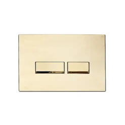 Arezzo Compact Top/Front Flush Toilet Frame With Brushed Brass Flush - Square Buttons -Bathroom Supply Shop azcfsbb detail02