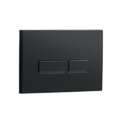 Arezzo Compact Top/Front Flush Toilet Frame With Matt Black Flush - Square Buttons
