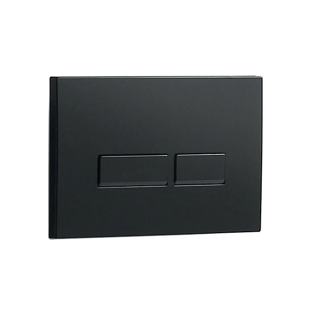 Arezzo Compact Top/Front Flush Toilet Frame With Matt Black Flush - Square Buttons 1 Arezzo Compact Top/Front Flush Toilet Frame With Matt Black Flush - Square Buttons