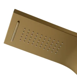 Arezzo Shower Tower Panel - Brushed Brass (Thermostatic) -Bathroom Supply Shop azstp5bb d1