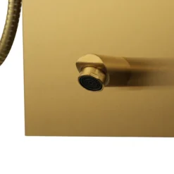 Arezzo Shower Tower Panel - Brushed Brass (Thermostatic) -Bathroom Supply Shop azstp5bb d4