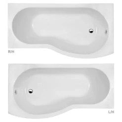 Brooklyn Black Bathroom Suite + B Shaped Bath -Bathroom Supply Shop bhbbslh d1