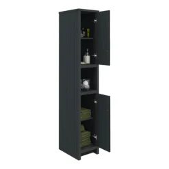 Chatsworth Traditional Graphite Tall Cabinet -Bathroom Supply Shop blkdantb d1