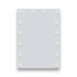 Arezzo Bulb 500 X 700mm LED Illuminated Mirror With Motion Sensor + Anti-Fog -Bathroom Supply Shop bm001 d1