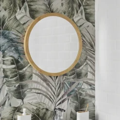 EcoDelux 800mm Bamboo Frame Round Mirror 8 EcoDelux 800mm Bamboo Frame Round Mirror -Bathroom Supply Shop bmb60mir d3