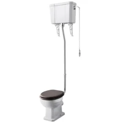 Carlton High Level Bathroom Suite - High Level Toilet Inc. 2TH Basin + Pedestal -Bathroom Supply Shop carltonhighlevelbathroomsuite detail1