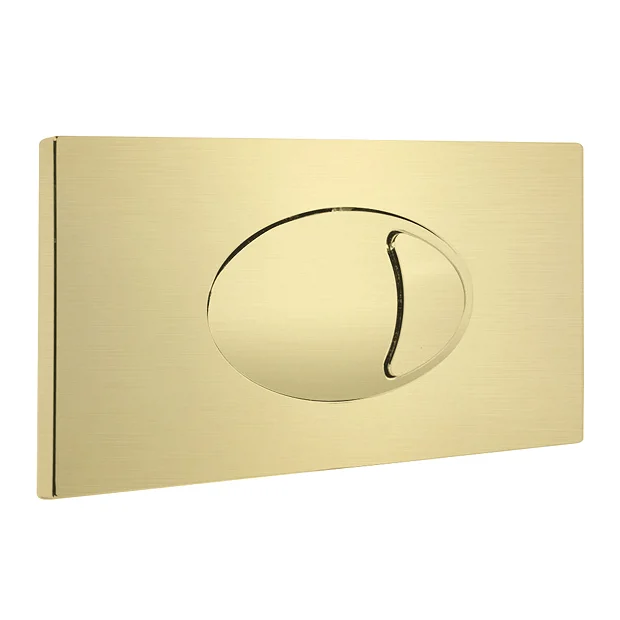 Cruze Large Push Button Plate Brushed Brass 2 Cruze Large Push Button Plate Brushed Brass - Image 2
