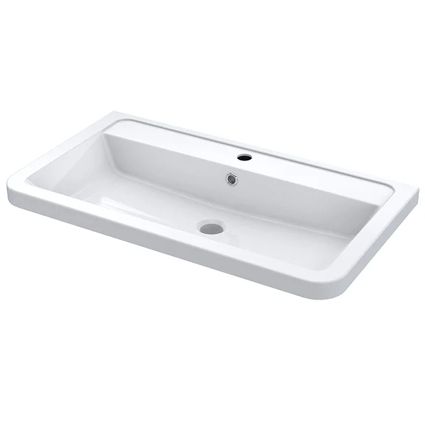 Nuie 800mm Ceramic Inset Basin 1 Nuie 800mm Ceramic Inset Basin