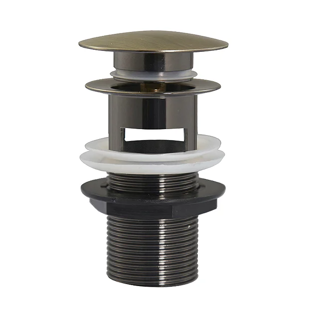 Chatsworth Antique Brass Slotted Click Clack Basin Waste 1 Chatsworth Antique Brass Slotted Click Clack Basin Waste