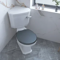 Chatsworth Traditional Corner Toilet + Soft Close Seat -Bathroom Supply Shop cctblk d2