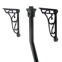 Chatsworth High Level Flush Pipe Kit Matt Black -Bathroom Supply Shop ch961mb d1