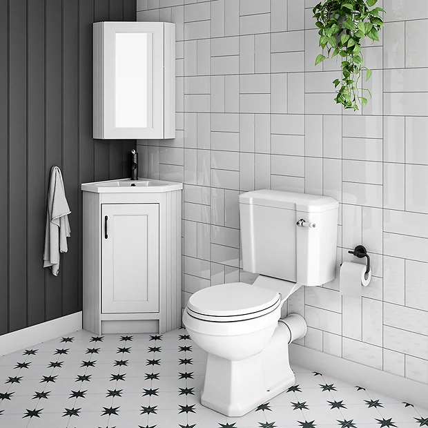 Chatsworth Corner Mirror Cabinet White 4 Chatsworth Corner Mirror Cabinet White - Image 4