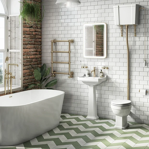 Chatsworth Traditional 498 X 748 Brushed Brass Wall Mounted Heated Towel Rail 1 Chatsworth Traditional 498 X 748 Brushed Brass Wall Mounted Heated Towel Rail