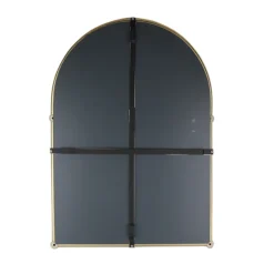 Chatsworth Traditional 700 X 490mm Arched Mirror With Glass Shelf - Brushed Brass -Bathroom Supply Shop chtbbm detail1