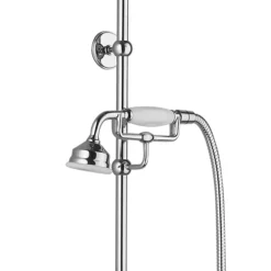 Chatsworth 1928 Traditional Exposed Valve Inc. Deluxe Arching Riser Kit, Diverter, 8" Rose + Handset -Bathroom Supply Shop chtspk1 d2