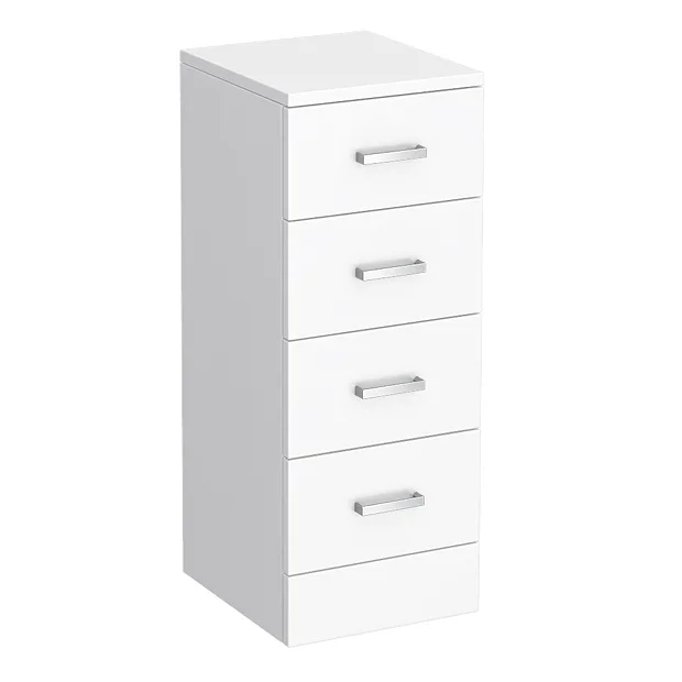 Cove 300x330mm White 4 Drawer Unit 1 Cove 300x330mm White 4 Drawer Unit