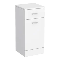 Cove 350x330mm White Laundry Basket