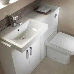 Tavistock Courier 600mm Semi-Countertop Unit & Basin - Gloss White -Bathroom Supply Shop cr600gw d1n